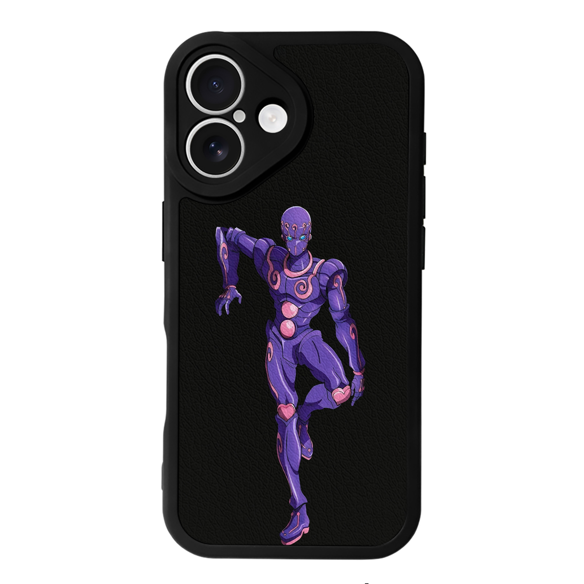 （画像用） ジョジョの奇妙な冒険 JoJo's Bizarre Adventure 【iPhone 16シリーズ対応】シリコンスマホケース（レザー調） 材質：シリコン